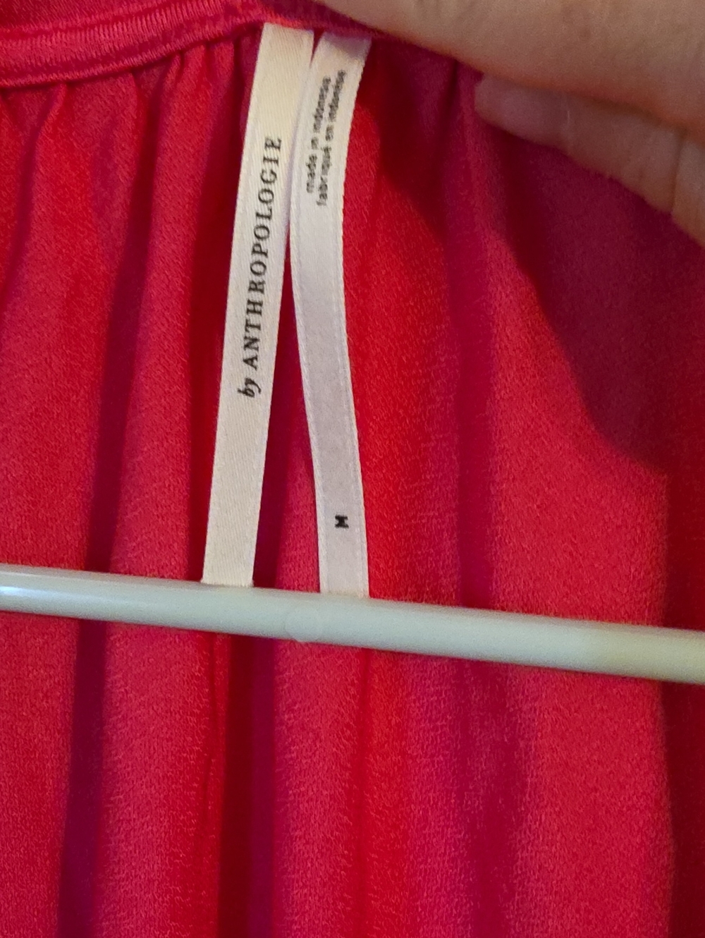 Anthropologie Hot Pink Tie Neck Sleevless  Blouse. In EUC - Picture 3 of 7